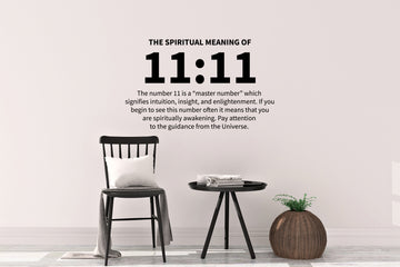 Wall Decal 11:11 Definition Meaning Sticker 34.5
